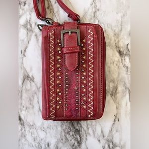 Montana West Phone Case Crossbody Wallet Pink